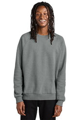 Allmade® Unisex Organic CVC Fleece Crewneck Sweatshirt - Aluminum Grey Heather - XS